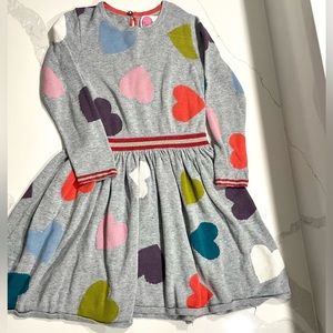 Mini Boden heart dress 6/7